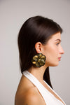 Pendientes flor negra