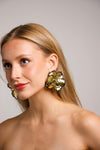 Pendientes flor negra